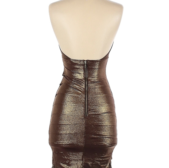 Bebe gold dress - Picture 2 of 2